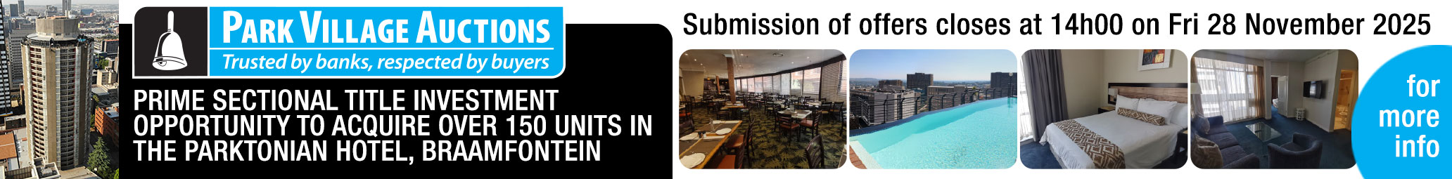 Park Village Braamvest Trust 2025 Leaderboard 970x90